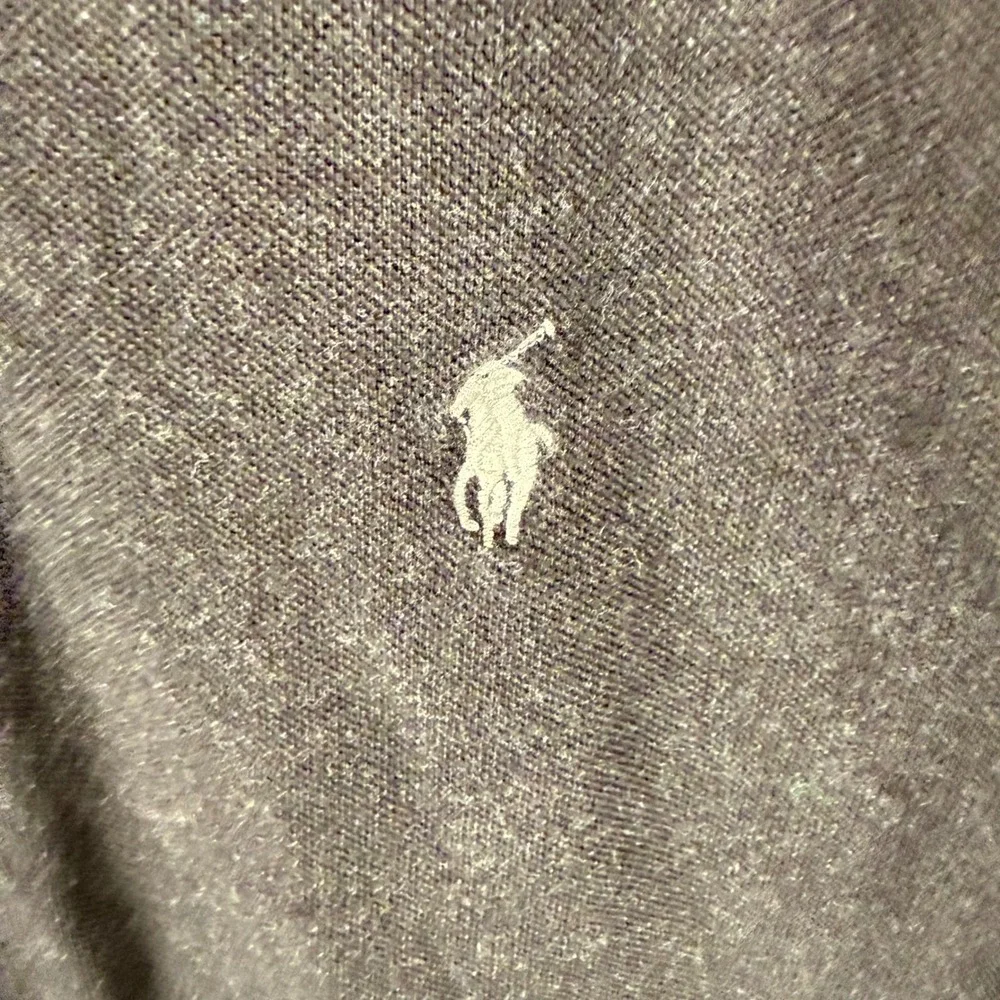 Polo Ralph Lauren Classic Fit Polo Mens Large Charcoal Grey‎ Preppy Pique Golf